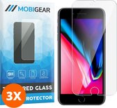 Mobigear Screenprotector geschikt voor Apple iPhone 8 Plus Glazen | Mobigear Screenprotector - Case Friendly (3-Pack)
