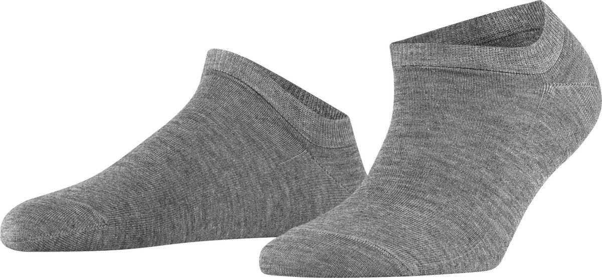 FALKE Active Breeze kort eenkleurig lyocell sneakersokken enkelsokken dames grijs - maat 39-42