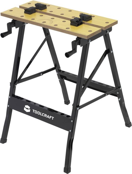 Foto: Toolcraft yh wb014 mobiele werkbanktafel inklapbaar b x h x d 605 x 625 x 755 mm
