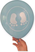 12-Pack Geboorte Ballonen - Jongen - Gender Reveal