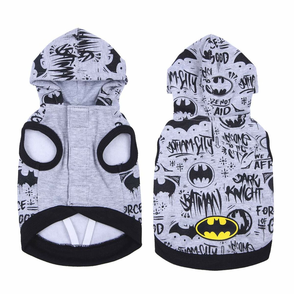 BATMAN - Honden Hoodie - S (Lengte 32cm - Borst 50-58cm)