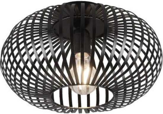 TRIO JOHANN - Plafondlamp - Zwart mat - excl. 1x E27 60W - D: 30cm