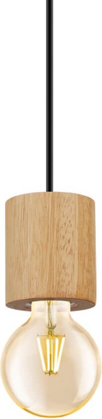 EGLO Turialdo - Lampe à suspension - E27 - Ø 10,5 cm - Marron / Zwart