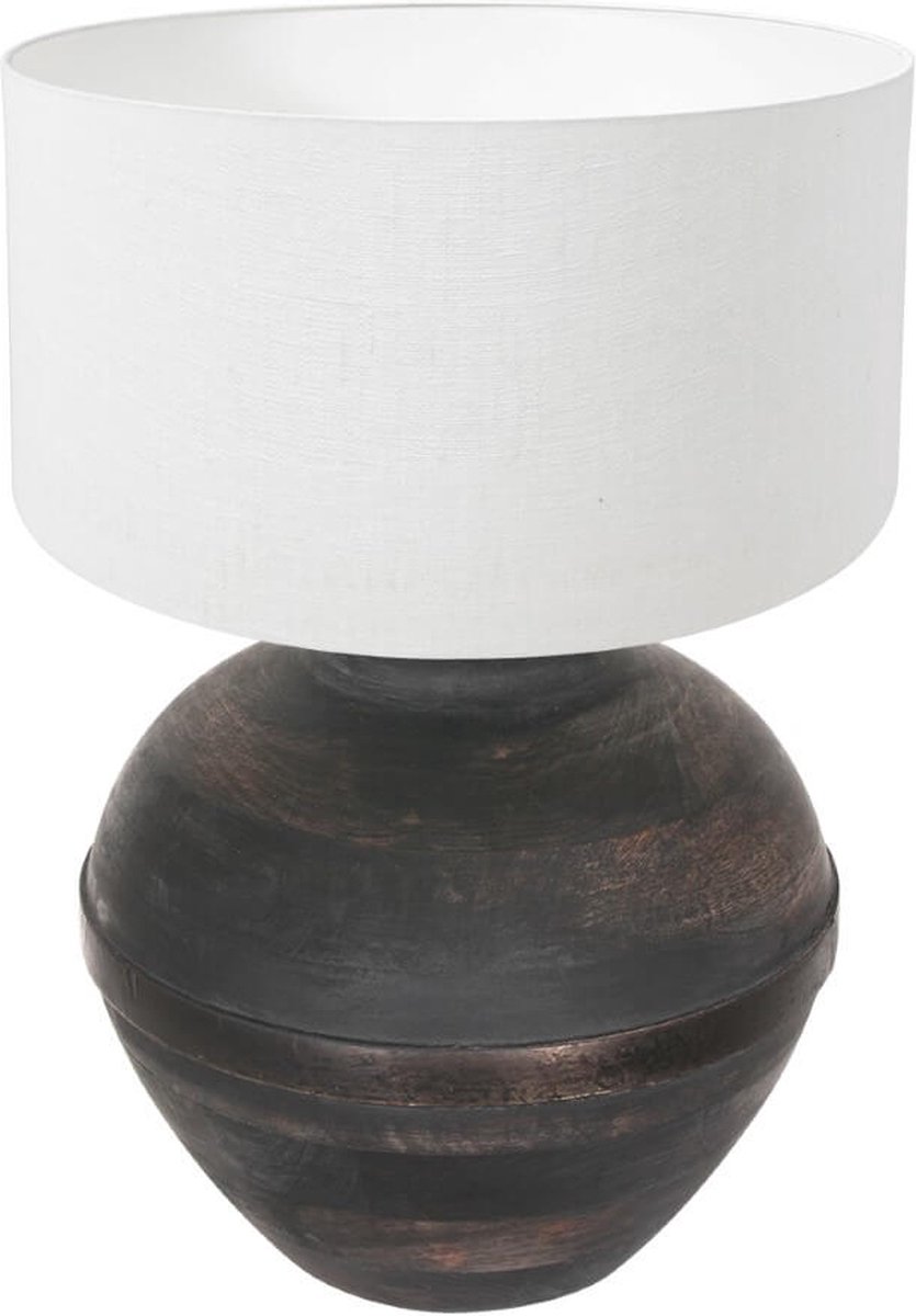 Anne Light & home Lyons tafellamp – ø 40 cm –– wit en zwart