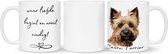 Koffie - theemok Cairn Terrier Beker cadeau voor haar of hem, kerst, verjaardag, honden liefhebber, zus, broer, vriendin, vriend, collega, moeder, vader, hond