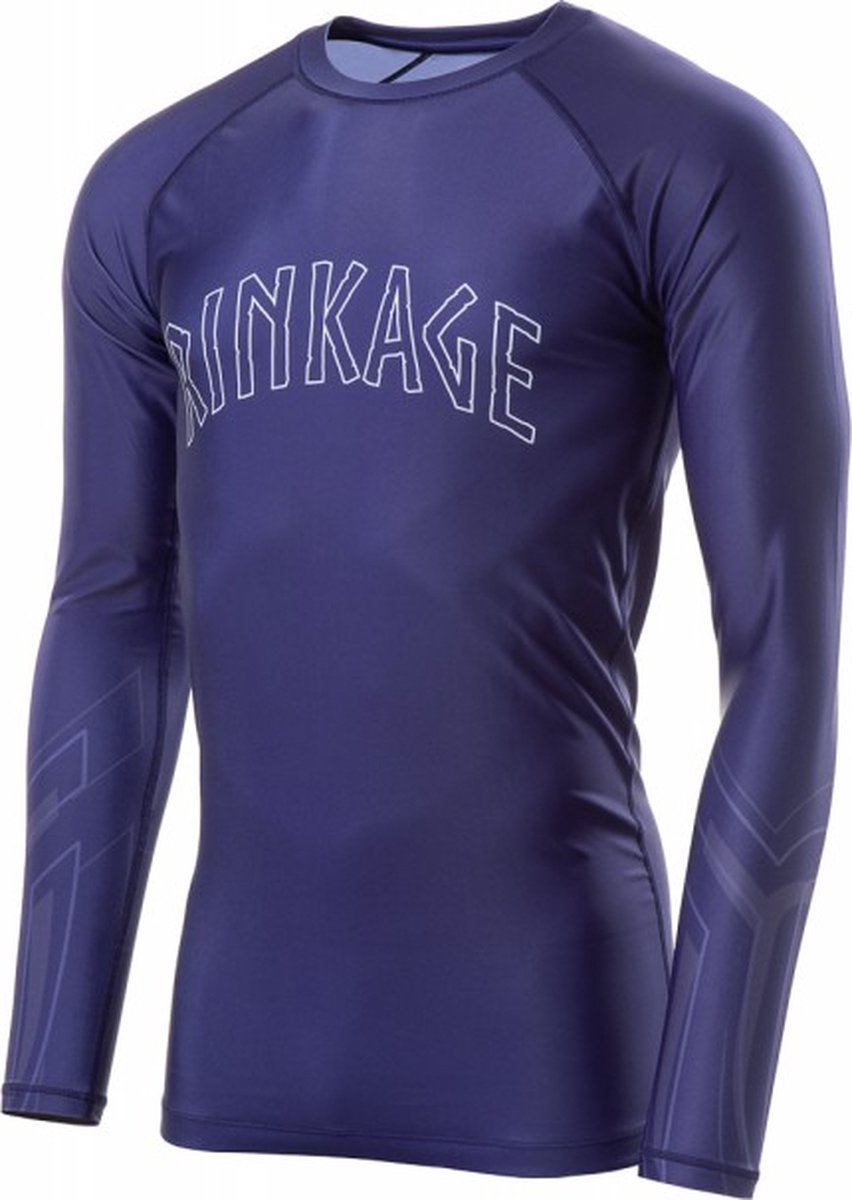 Rinkage Olympia Long Sleeve Rashguard - Blauw - maat XL