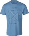 Brunotti Jahn-Logotypo Heren T-shirt - Airforce Blue - S