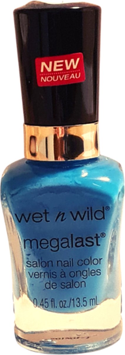 Wet 'n Wild MegaLast Salon Nail Color - D298B - Where's My Wingwoman? - Blauw - 13.5 ml