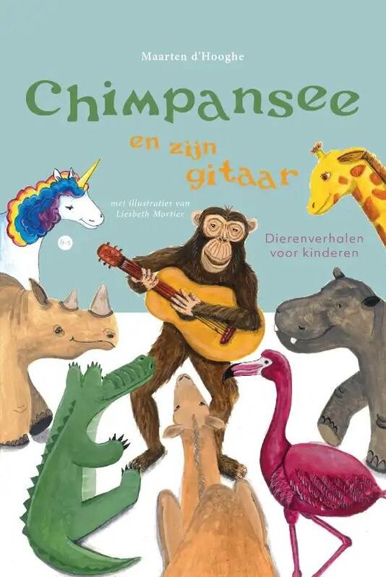 Chimpansee en zijn gitaar