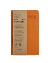 Brepols Agenda 2024 • Interplan 6t week • Calvi • Wire-o • recycled leather • 9 x 16 cm • Oranje