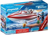 PLAYMOBIL Sports&Action Speedboot met onderwatermotor - 70744