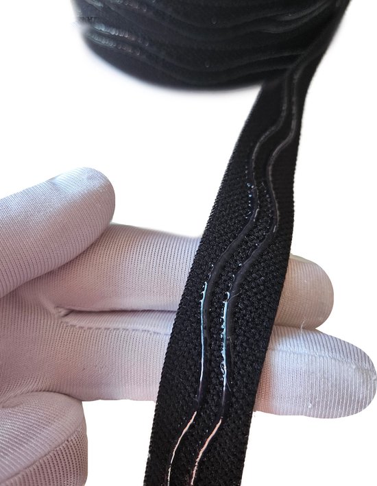 Elastiek 10 mm, 2 m lang, wit | Stoffen Hemmers