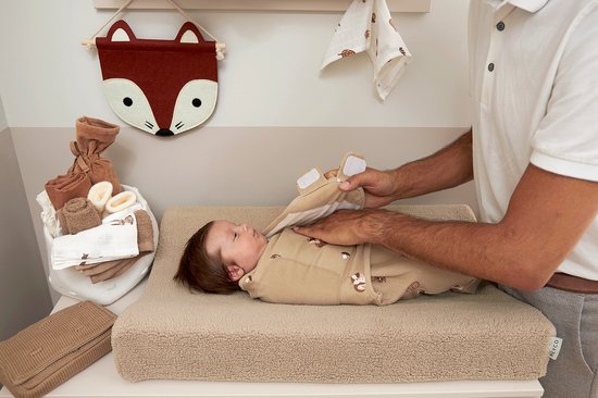 Meyco Baby Forest Animals swaddlemeyco inbakerdoek - sand - 4-6 maanden - 1.0 TOG van Meyco Baby — afbeelding 4
