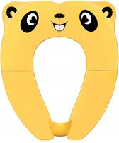 Panda Toiletbril - Opvouwbaar - voor Kinderen - WC Bril Verkleinen - Zindelijkheidstraining - Geel