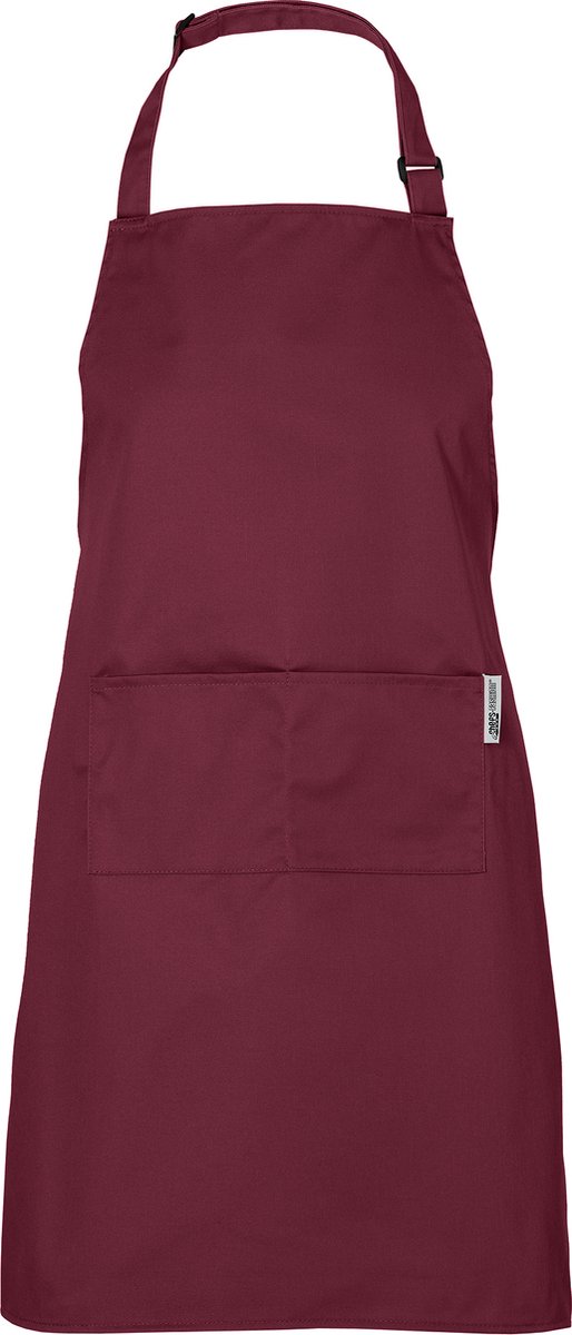 Chefs Fashion - Keukenschort - Bordeauxrood schort - Simpel verstelbaar - 71 x 82 cm