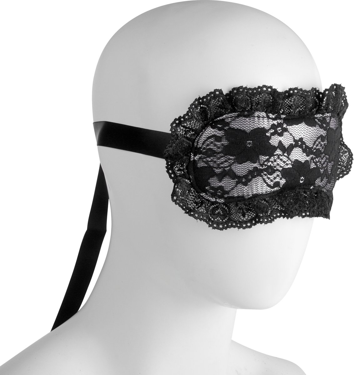 Goedkoopste Banoch | lace blinddoek | kanten erotiek oogmasker met lint - roze