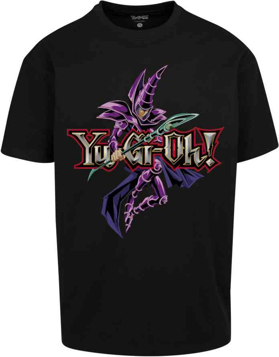 Mister Tee Yu-Gi-Oh! Yu-Ghi-Oh Dark Magician Heavy Oversize Heren T-shirt S Zwart