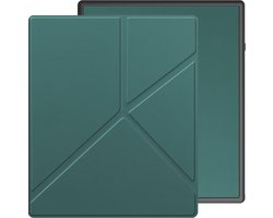 Hoes Geschikt voor Kobo Elipsa 2E - E-reader Bescherm Hoesje Case Sleep Cover Trifold - Hoes Geschikt voor Kobo Elipsa 2E Hoesje - Donkergroen