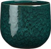 Mica Decorations Pot de Fleurs Paola - 25x25x20 cm - Céramique - Turquoise