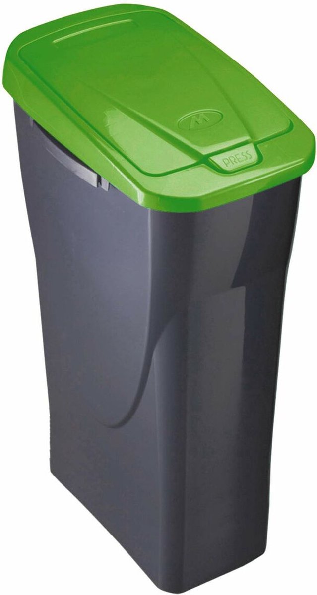 Recycling Waste Bin Mondex Ecobin Green With lid 25 L
