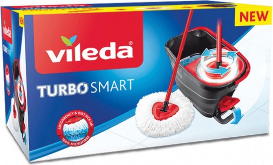 Vileda 166140 Turbo Smart Mop Rouge