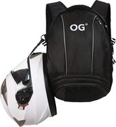 OG Original EZ-Rider Motorcycle Backpack, Black, 25 L, Motorcycle Helmet Bag, Helmet Carry Strap, Anti-Theft, Waterproof, Laptop Compartment, Reflective, black