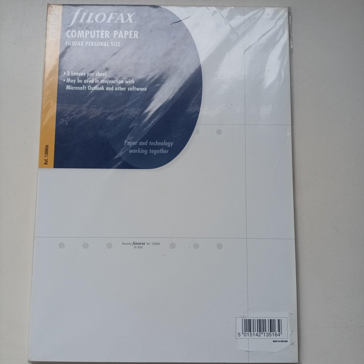 FILOFAX PERSONAL 3X50VEL LASERPRINTER PAPIER A4