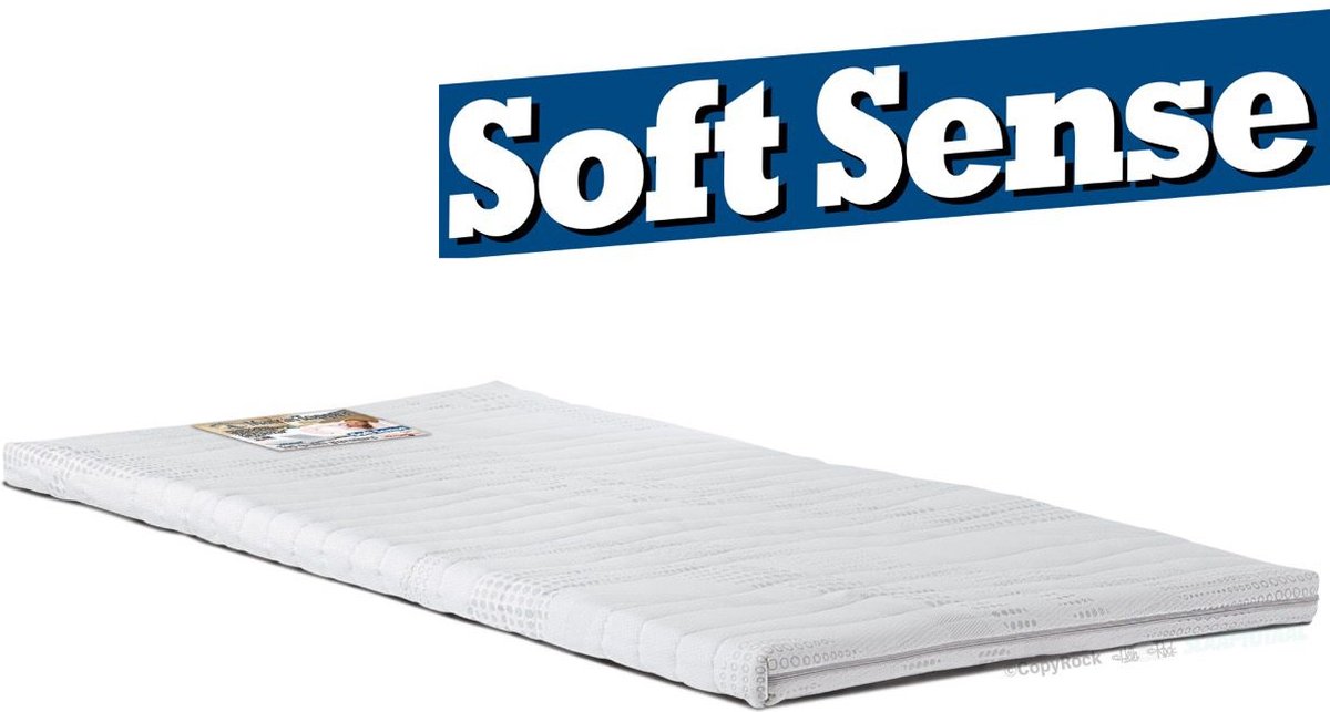 Soft Sense Koudschuim Topper | 6,5cm dik| CoolTouch Comfort-foam Topdek matras 80x210cm