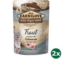 Carnilove pouch trout kattenvoer 2x 24x85 gr