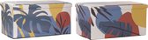 Multi-functionele Kist DKD Home Decor Polyurethaan Multicolour (71.5 x 35 x 36 cm) (2 pcs)