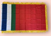 VlagDirect - Luxe Molukse vlag - Luxe Molukken vlag - 90 x 150 cm - Franjes.