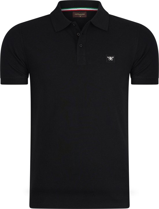 Cappuccino Italia - Heren Polo SS Polo Plain Pique - Oranje