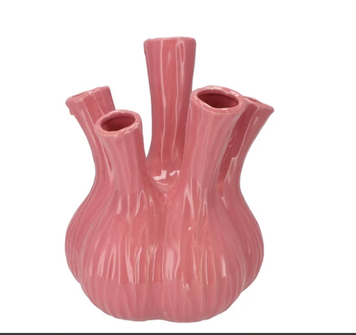 Daan Kromhout - Aglio - Vaas - 17 x 20 cm - Roze - Klein - Keramiek