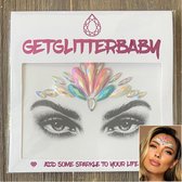 GetGlitterBaby® - Glitter Face Jewels / Festival Glitters / Strass Glitter Steentjes / Plak Diamantjes voor Gezicht / Rhinestones - Roze / Zilver / Diamond