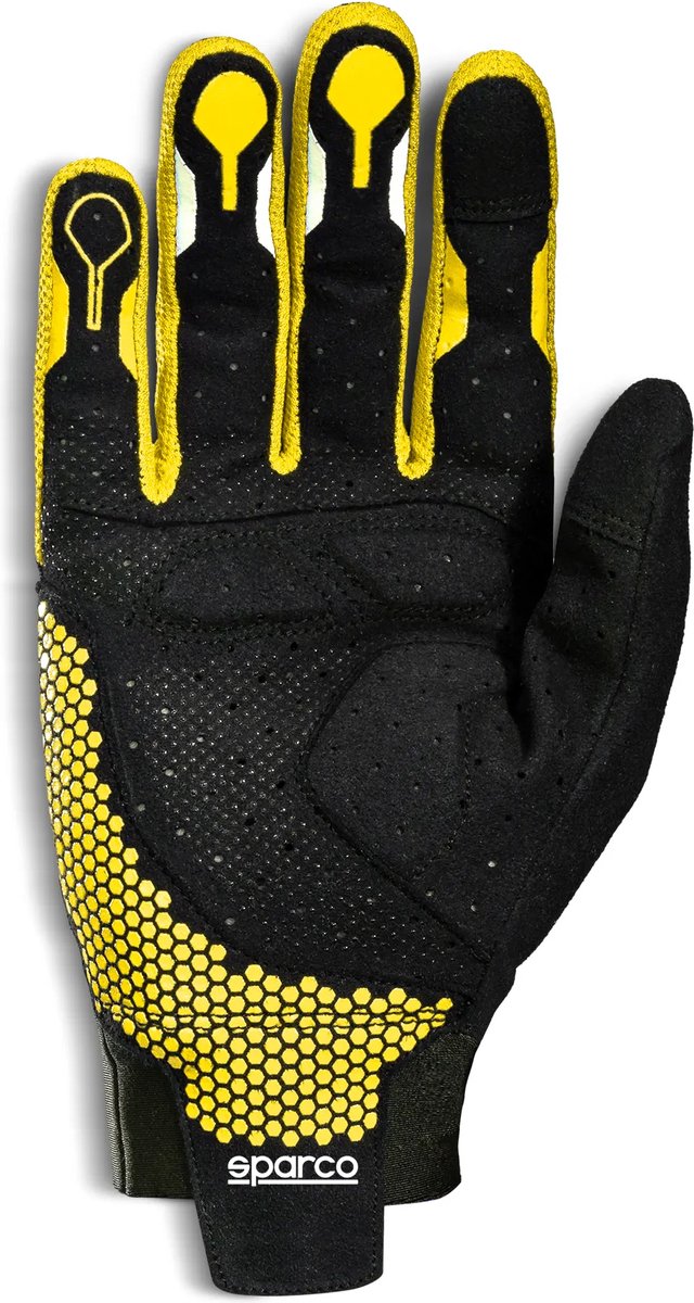 Sparco HYPERGRIP+ Geel - Premium gaming handschoenen met verbeterde pasvorm, gripzones en touchscreen-functie - Geel - Maat - 10 van Sparco — afbeelding 2