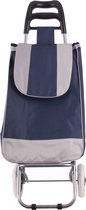 Boodschappentrolley Inklapbaar, Donker Blauw