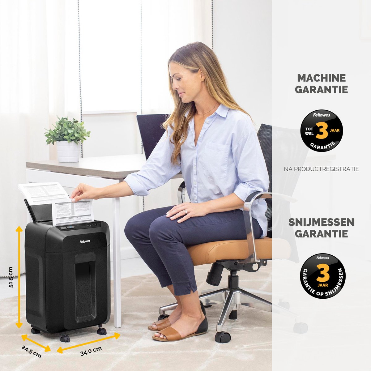 Fellowes Automax 90M - Kantoor Papierversnipperaar thumbnail 5