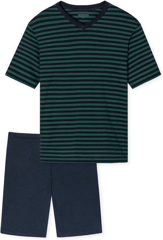 Schiesser – Essentials Nightwear - Pyjama – 179102 – Dark Green - 52
