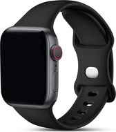 Innerlight® Sport - Zwart - 42/44/45/49mm - M/L - Siliconen bandje geschikt voor Apple Watch - Geschikt als Apple watch bandje voor Series 1/2/3/4/5/6/SE/7/8/9/Ultra