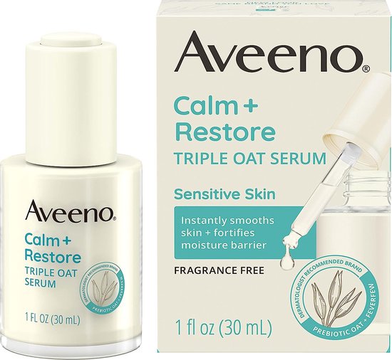 Aveeno Face Calm and Restore Triple Oat Serum 30ml bol