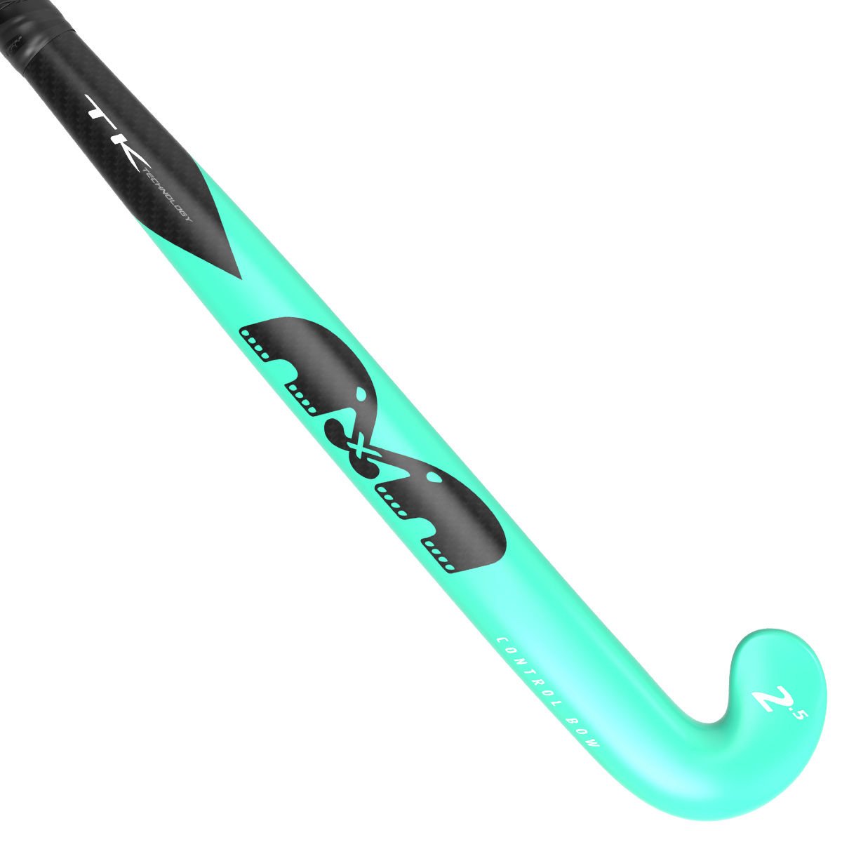 TK Hockey TK 2.5 Control Bow - Turquoise-black - Hockey - Hockeysticks - Sticks Senior Kunst Veld