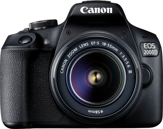 Canon EOS 2000D - Spiegelreflexcamera - +18-55mm F/3.5-5.6 DC III-lens - Canon
