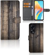 OPPO A98 5G Book Style Case Steigerhout