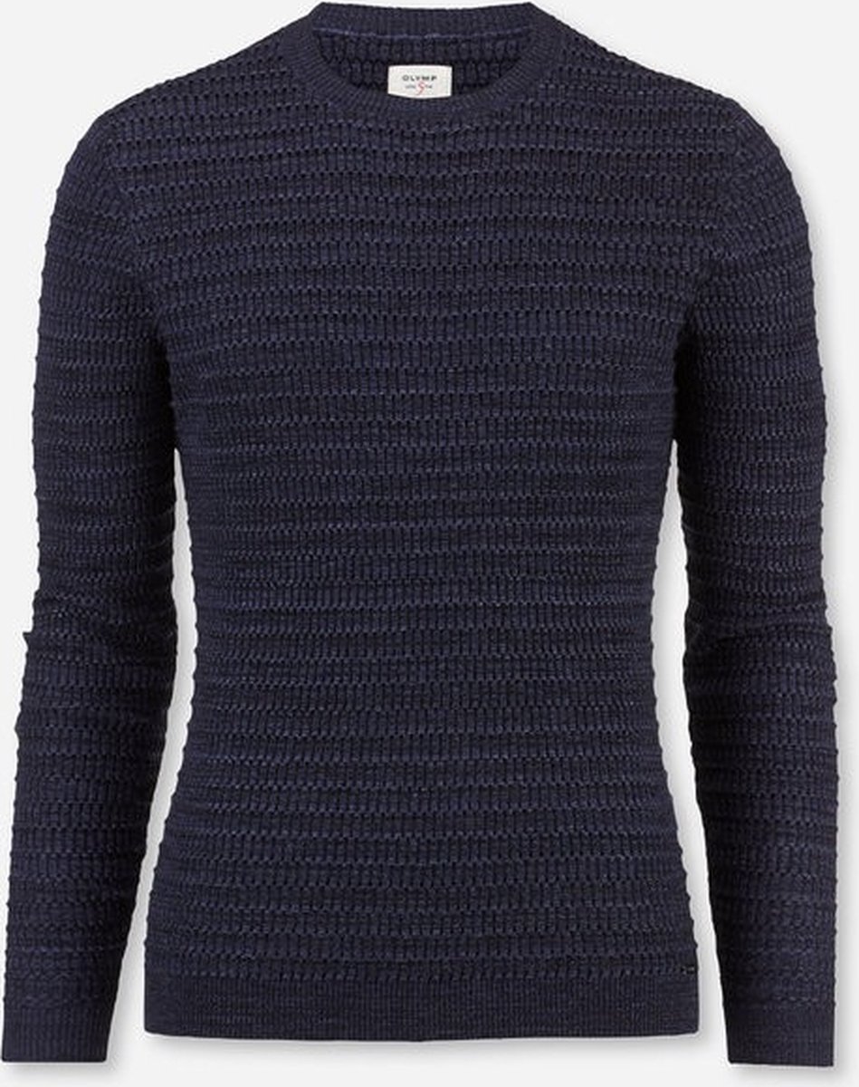 OLYMP pullover bodyfit blauw