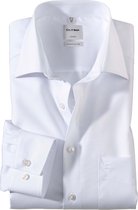 OLYMP Luxor comfort fit overhemd - wit - Strijkvrij - Boordmaat: 52