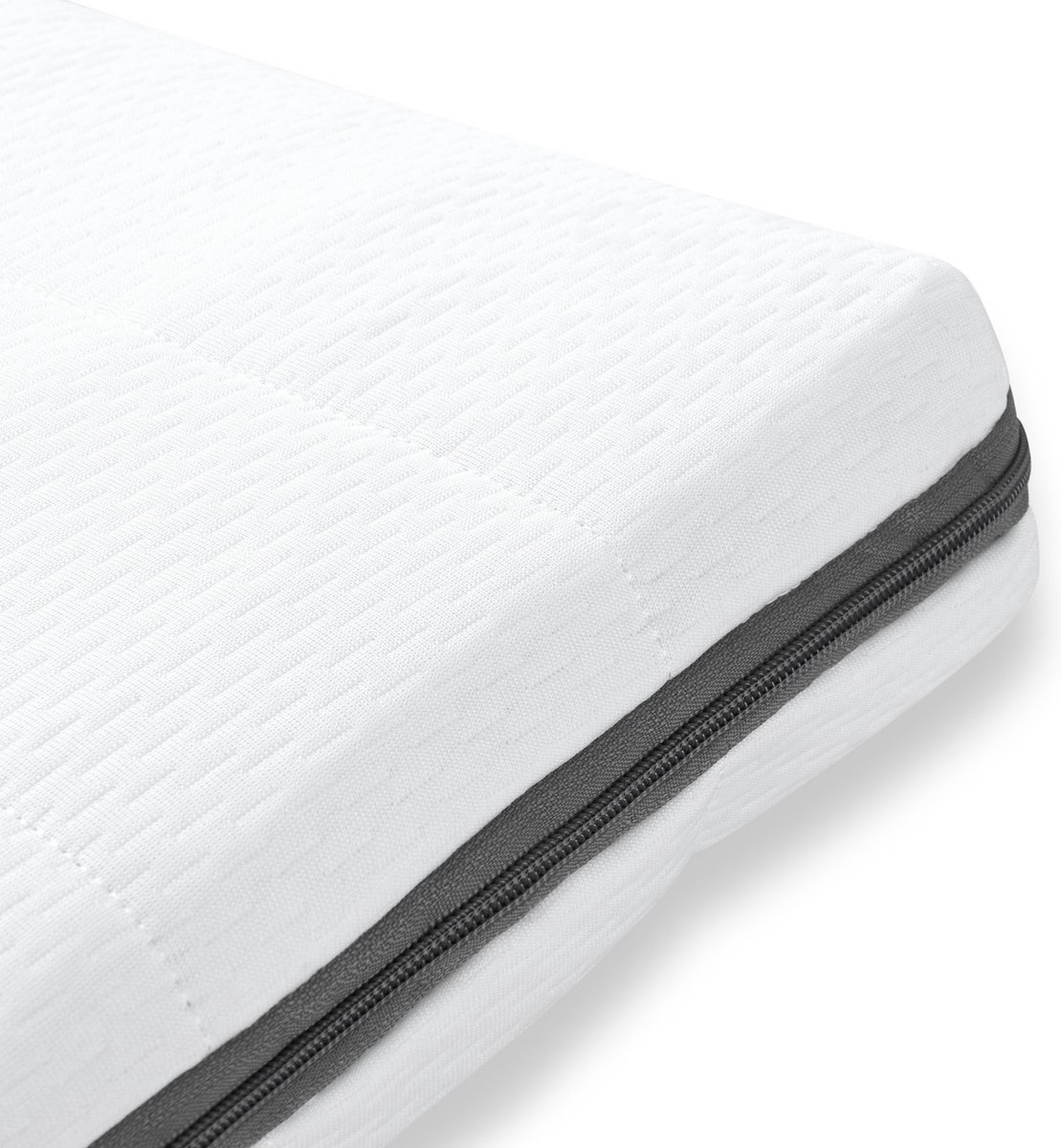 Sleepneo Topdekmatras 80x190 - Ergonomische topper - Koudschuim - Geschikt voor elk matras - Topper eenpersoons - 5 cm dik wit