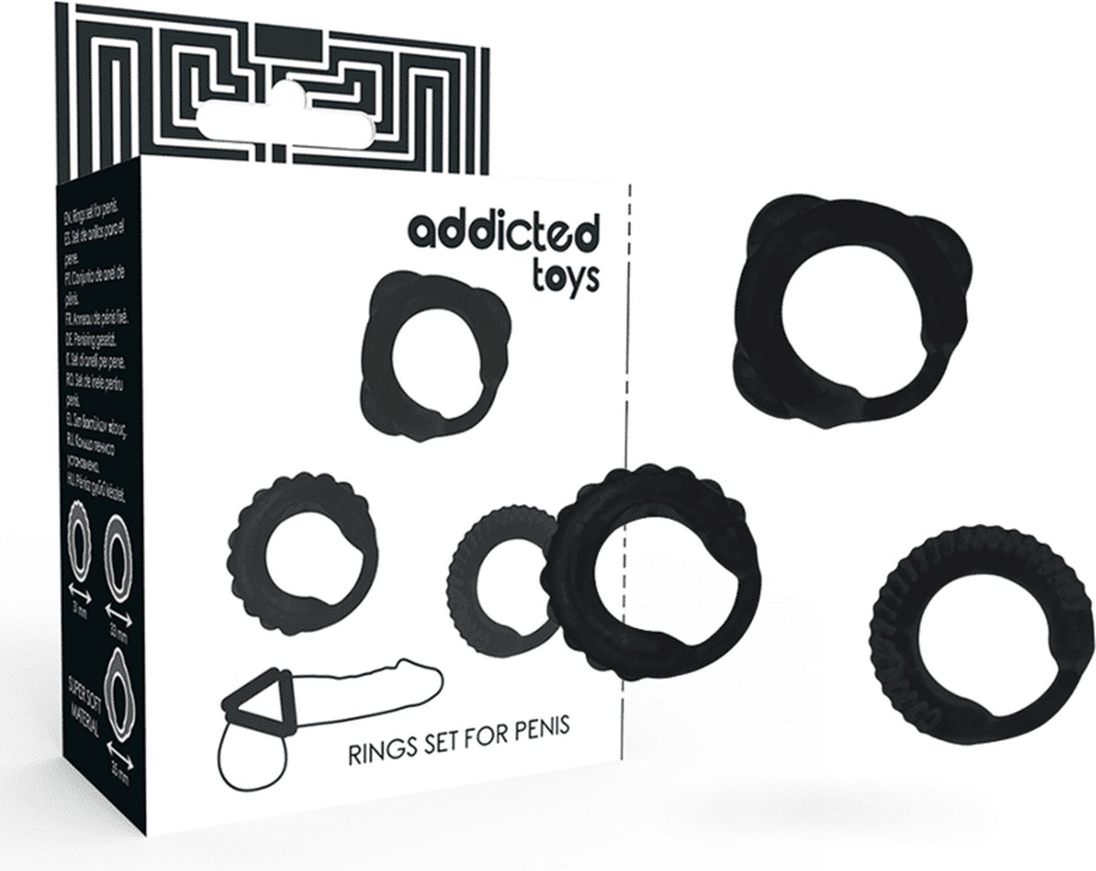 ADDICTED TOYS | Addicted Toys C-ring Set Black
