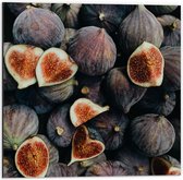 Dibond - Eten - Vrucht - Pitjes - Hart - 50x50 cm Foto op Aluminium (Met Ophangsysteem)