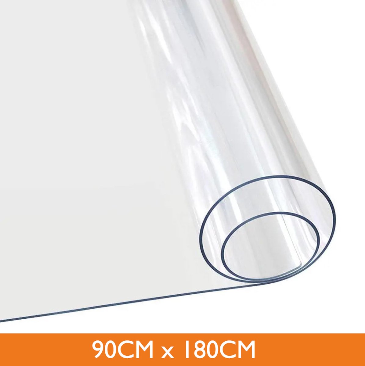 Simple Fix - Tafelzeil - Tafelbeschermer - Tafelzeil Transparant - Tafelkleed Plastic - 90cm x 180cm - 2mm dikte