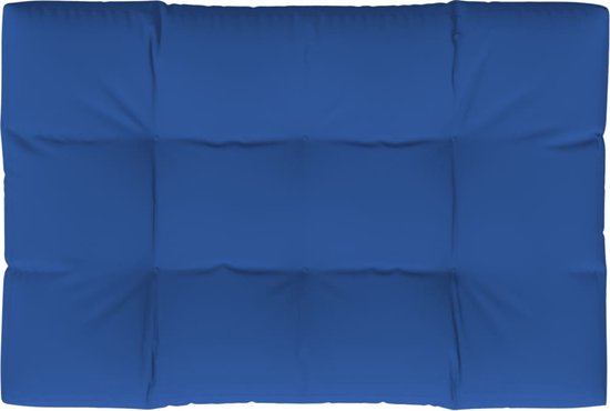 vidaXL - Palletkussen - 120x80x12 - cm - stof - koningsblauw
